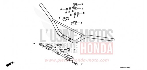 HANDLE PIPE CR85RB7 de 2007